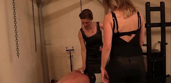  Double Ballbusting Fun - Girls Know How to Relax